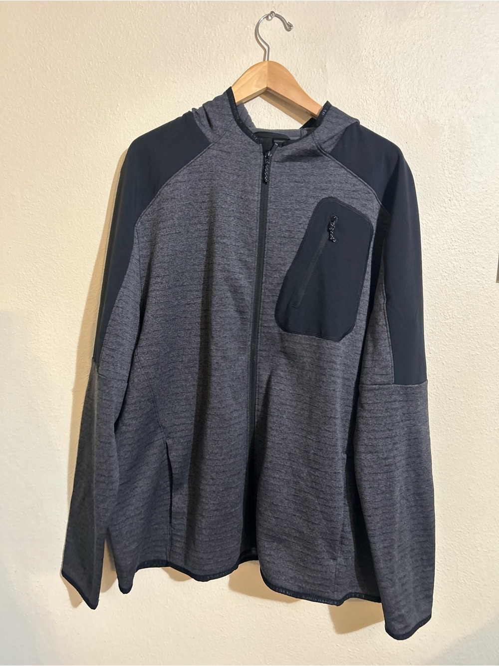 Alaskan Hardgear Men's Gray Full-Zip Hooded Sweater Size XL GorpCore
